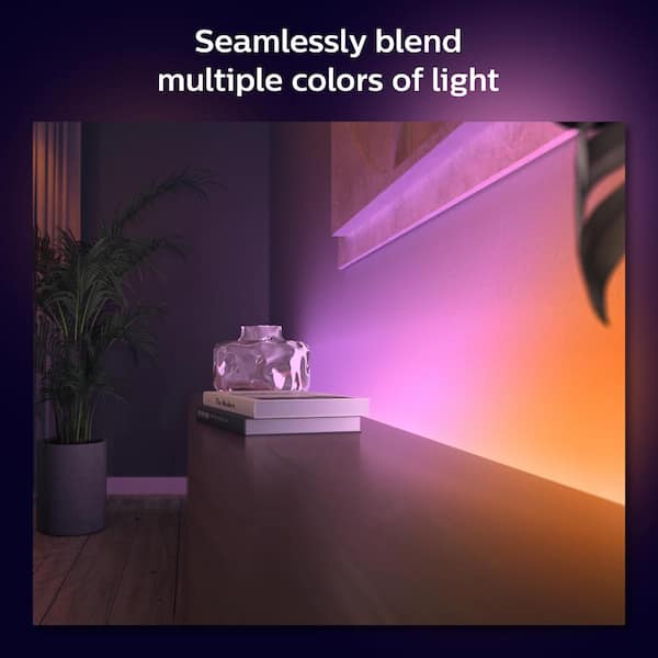 Illustrative example of philips hue led strip lighting from Google Search