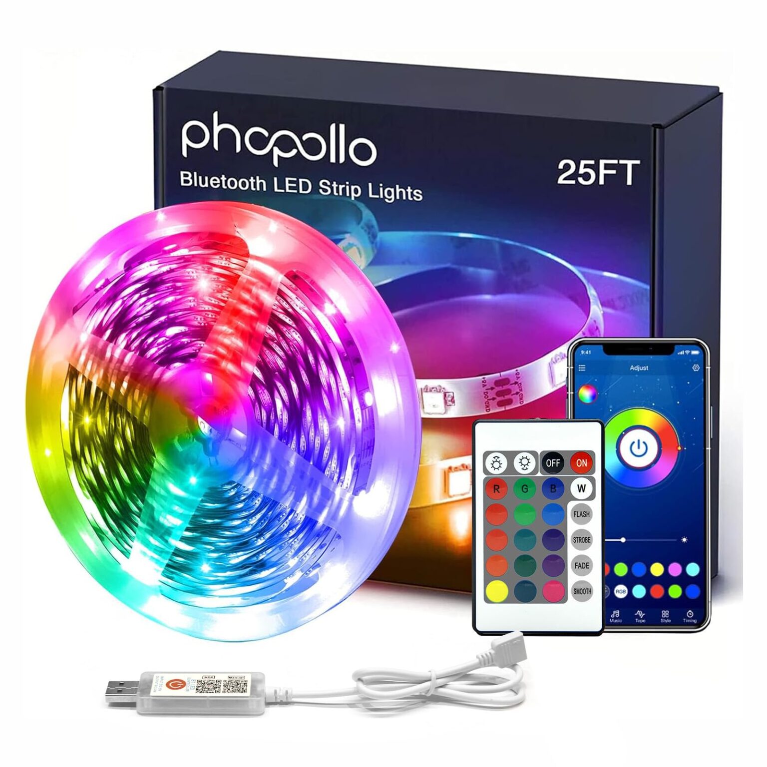 Illustrative example of phopollo led strip lights from Google Search