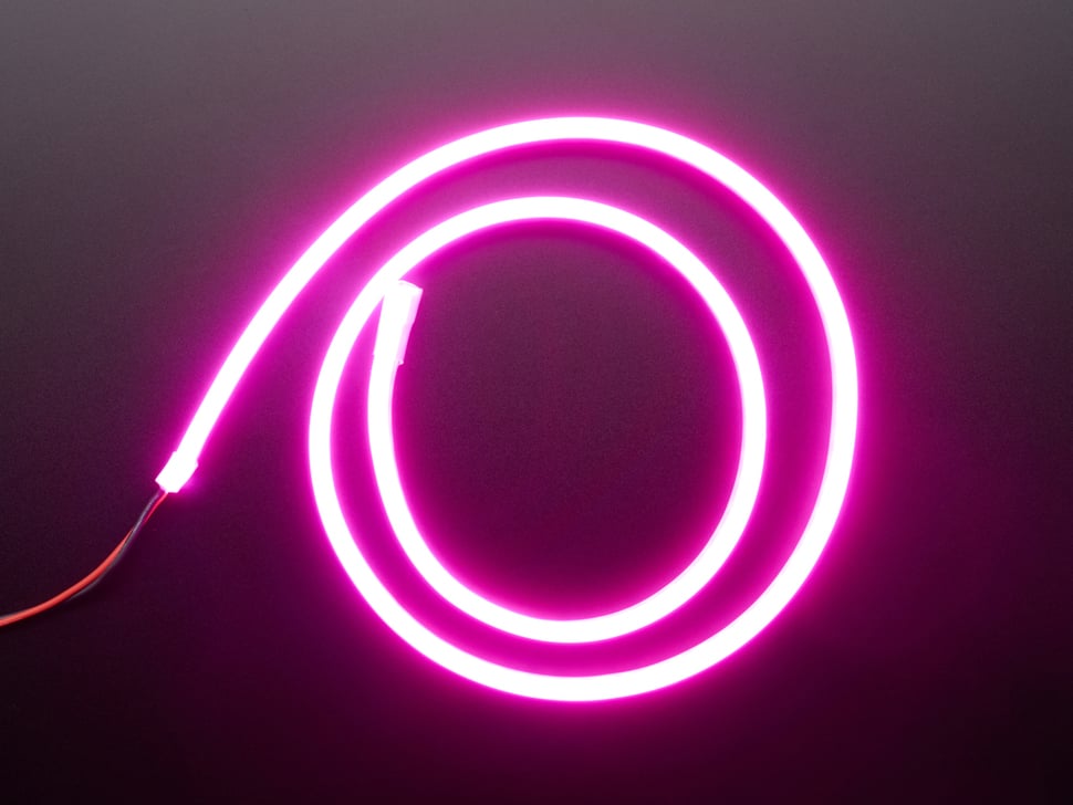 Illustrative example of pink led strip from Google Search