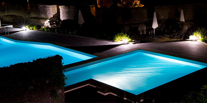 Illustrative example of pool led strip