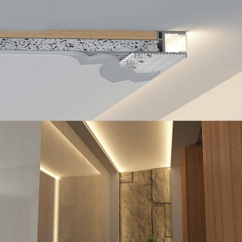 Illustrative example of recessed led strip from Google Search