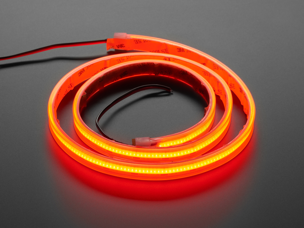 Illustrative example of red led strip from Google Search