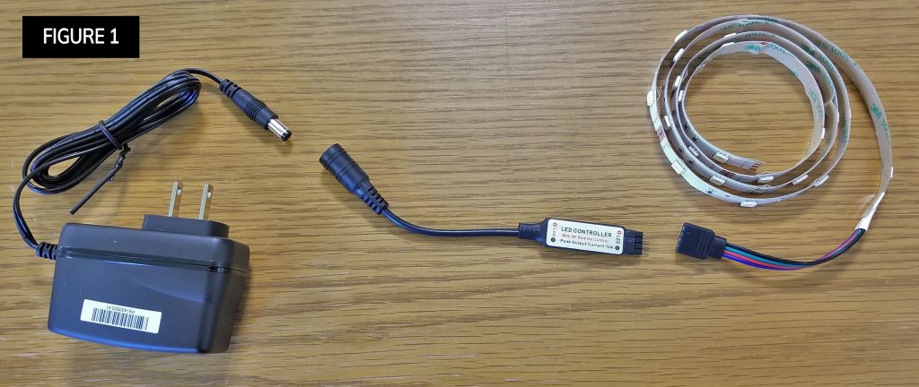 Illustrative example of remote led strip
