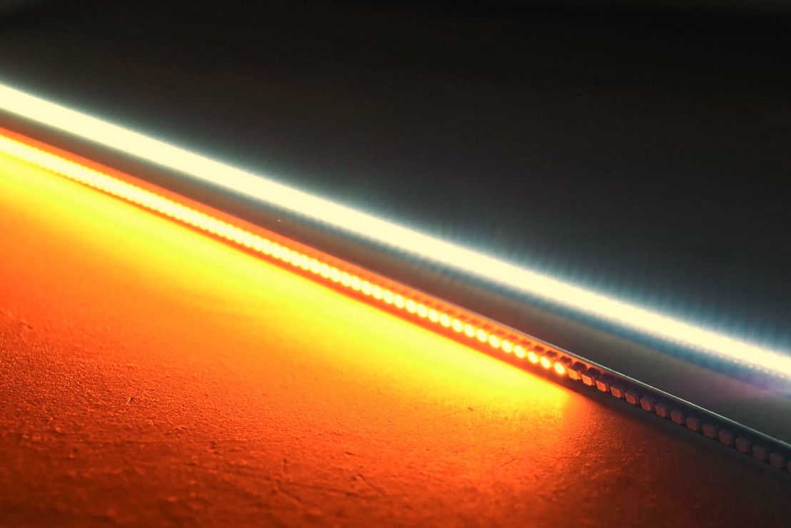 Illustrative example of sequential led light strips from Google Search