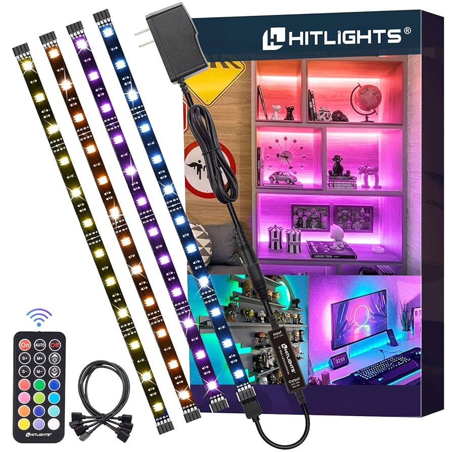 Illustrative example of short led light strips