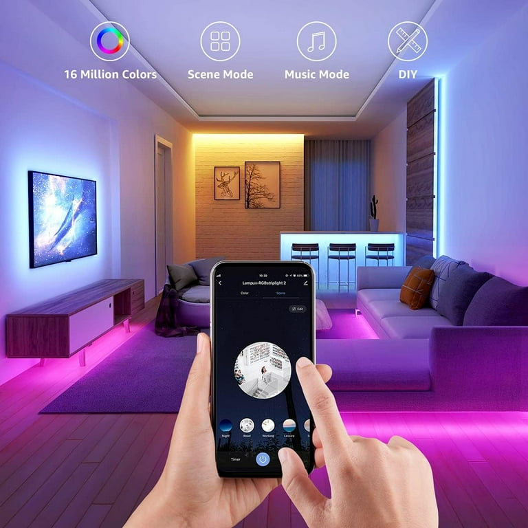 Illustrative example of smart led strip lights from Google Search