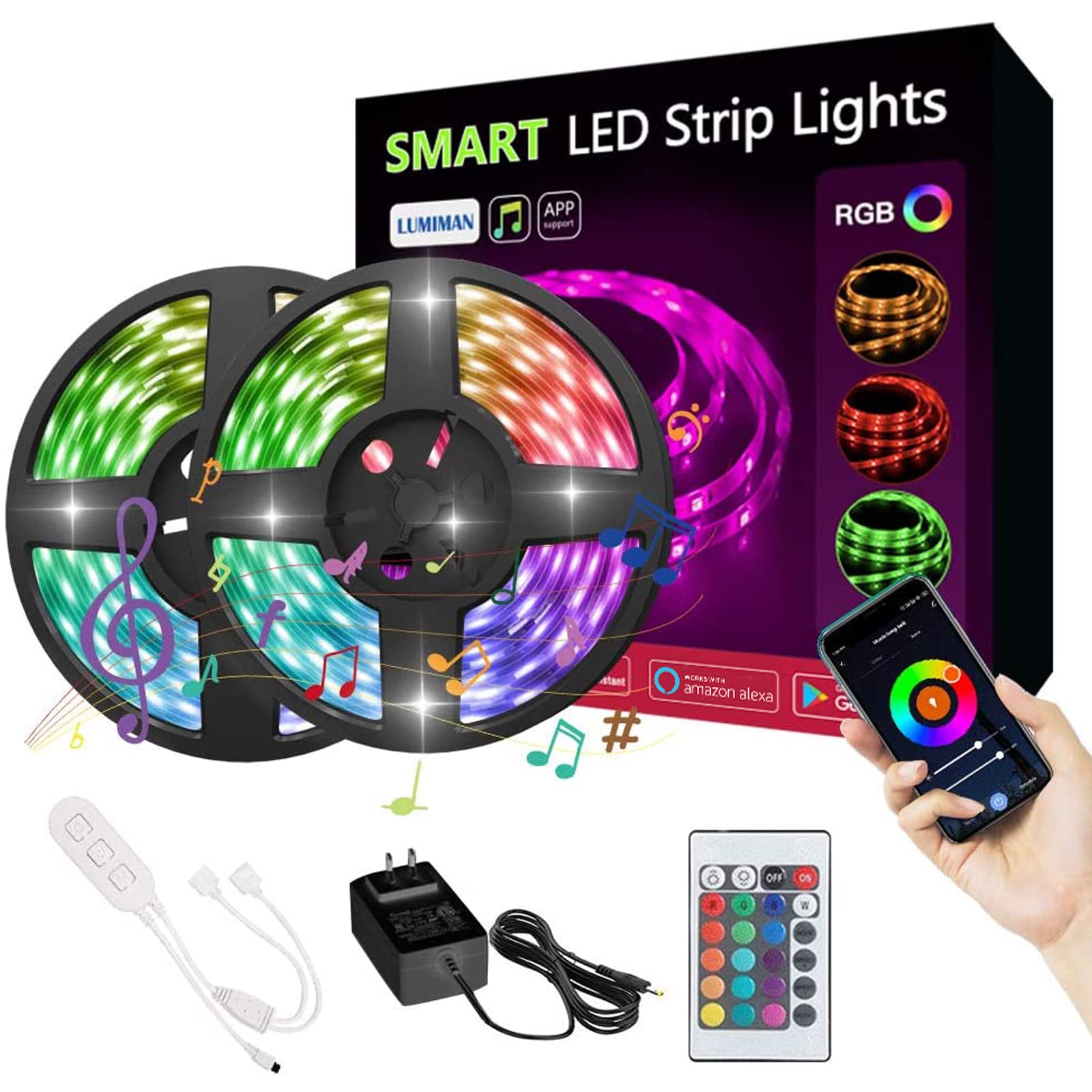 Illustrative example of smart led strip lights from Google Search