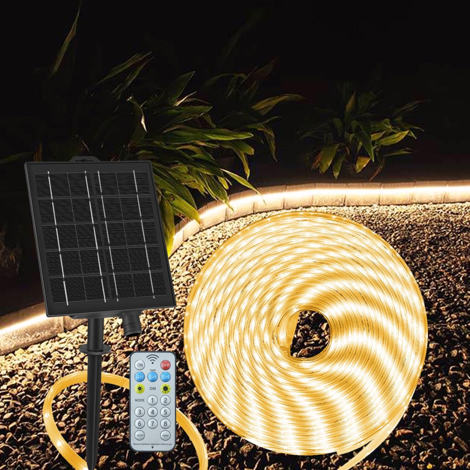 Illustrative example of solar led strip from Google Search