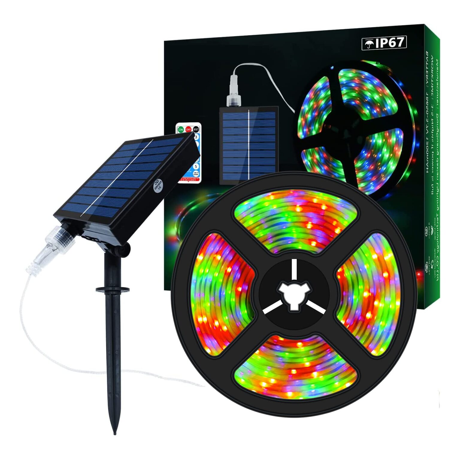 Illustrative example of solar led strip lights from Google Search