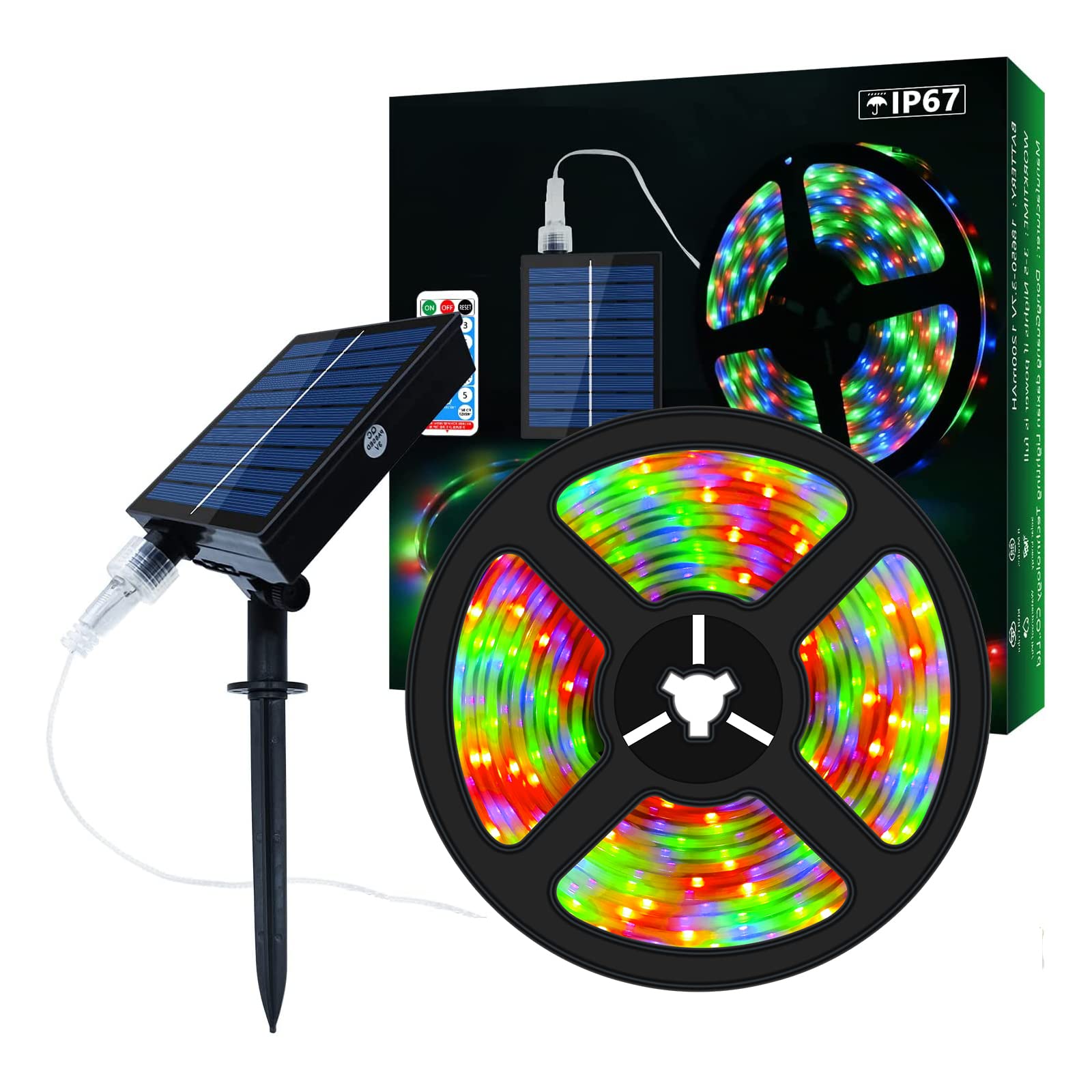 Illustrative example of solar led strip lights from Google Search