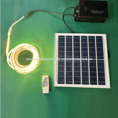 Illustrative example of solar powered led strip from Google Search