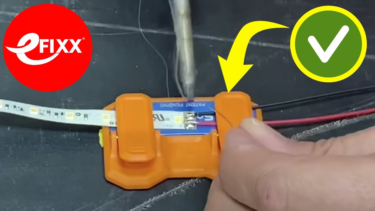 Illustrative example of soldering led strips from Google Search