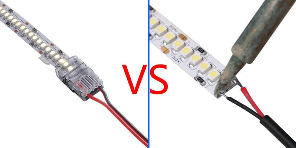 Illustrative example of soldering led strips from Google Search