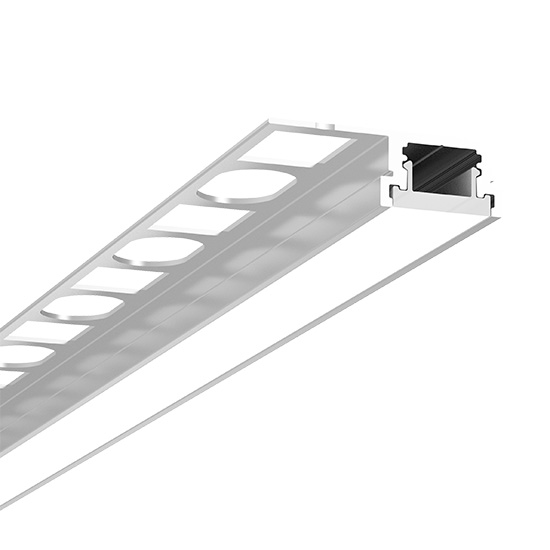 Illustrative example of tile edge led strip light channel from Google Search