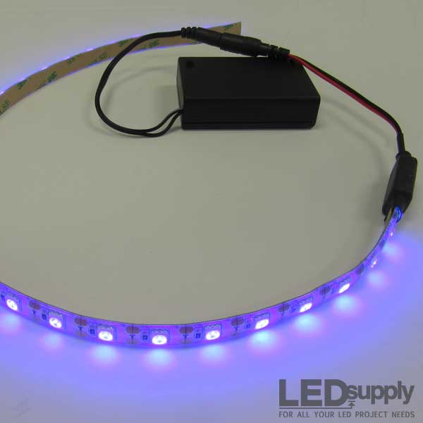 Illustrative example of ultraviolet led strip lights from Google Search
