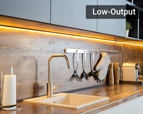 Illustrative example of under cabinet led lighting strips