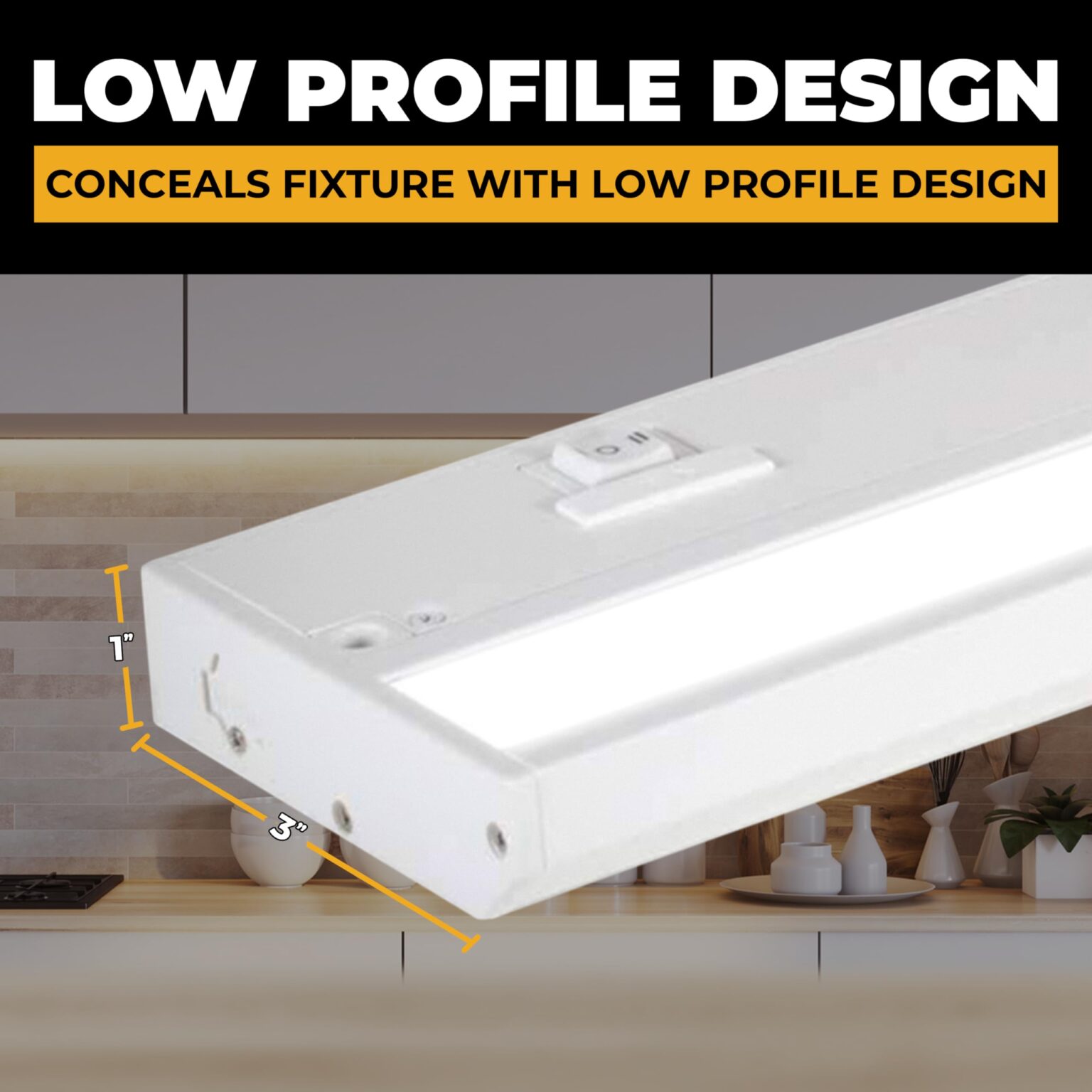 Illustrative example of under counter led lights hardwired from Google Search