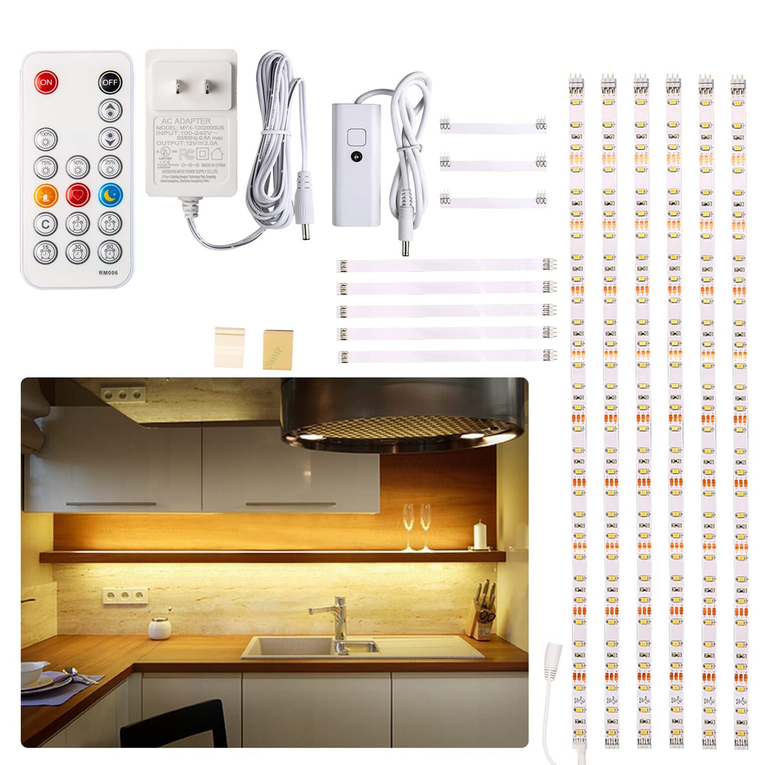 Illustrative example of under cupboard led strip lights from Google Search