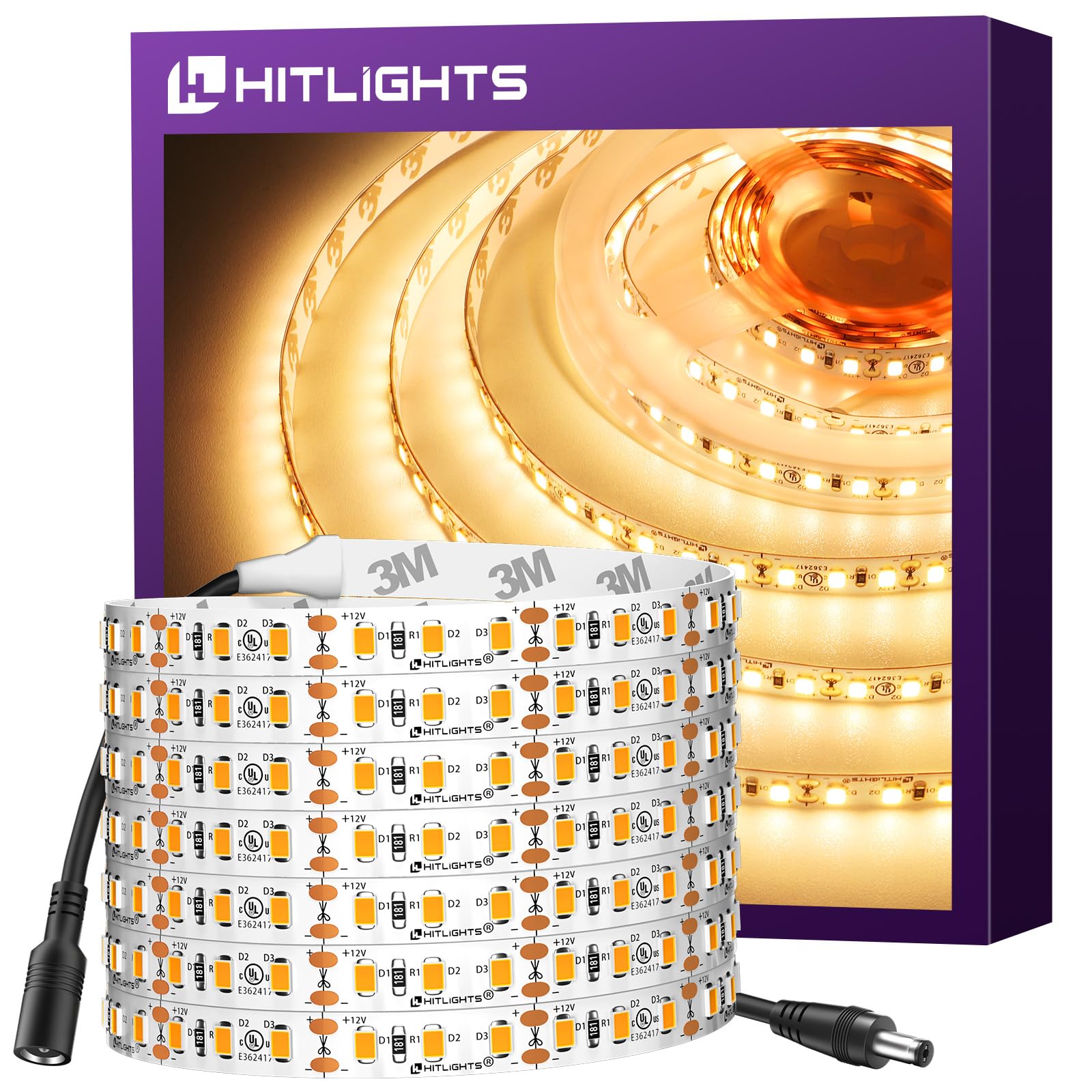 Illustrative example of warm white led strip from Google Search