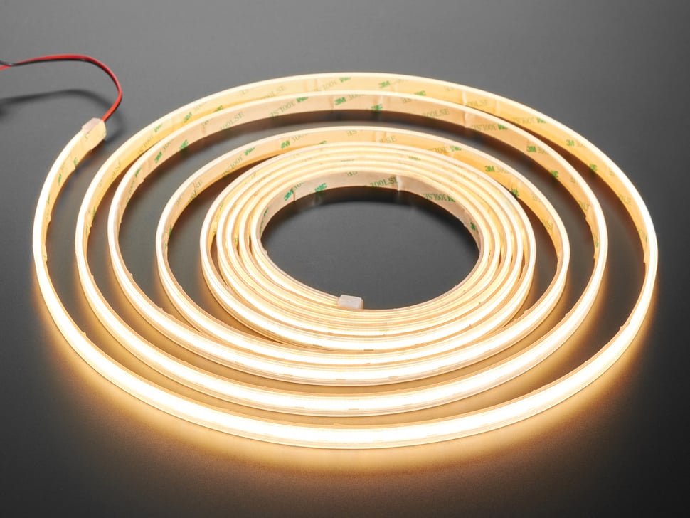Illustrative example of warm white led strip lights from Google Search