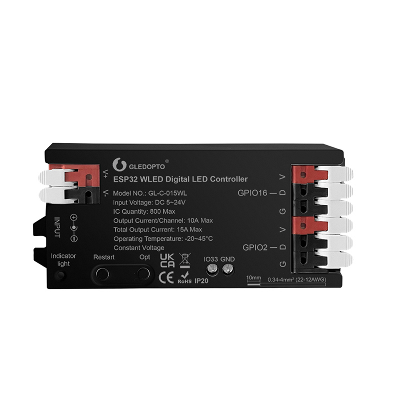Illustrative example of wled led light strip controller esp32 from Google Search
