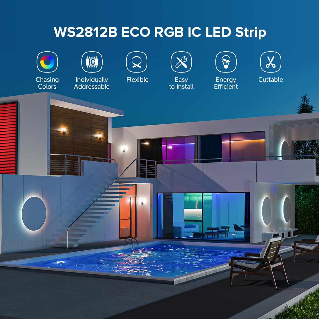 Illustrative example of ws2812b led light strip from Google Search