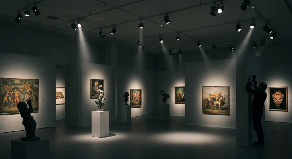 art gallery track lighting project