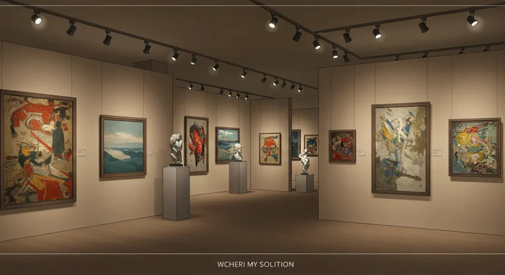 art gallery track lighting project