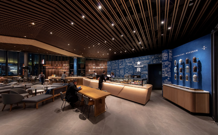 coffee shop lighting