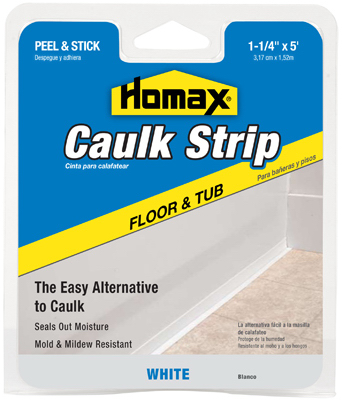 tub and floor caulk strip