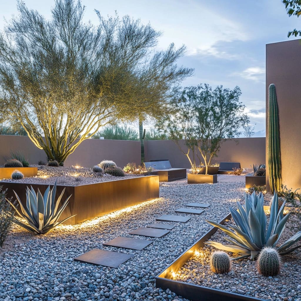 contemporary garden lighting ideas