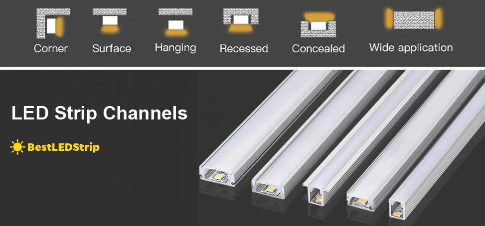 led channels and diffusers