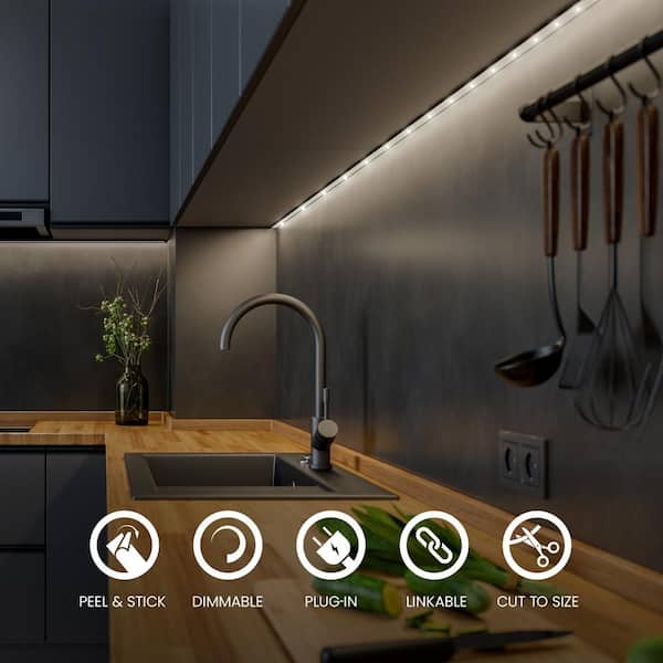 led under cabinet lighting hardwired with transformer