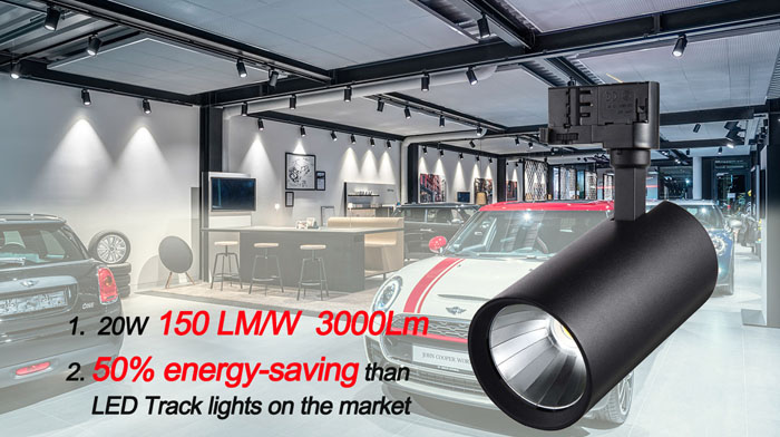 track light led power on the side Beauty STC