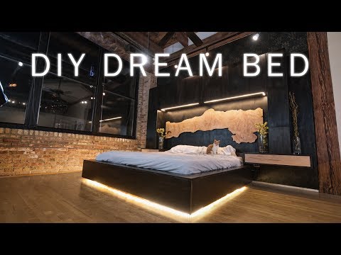 bed with lighting Beauty STC