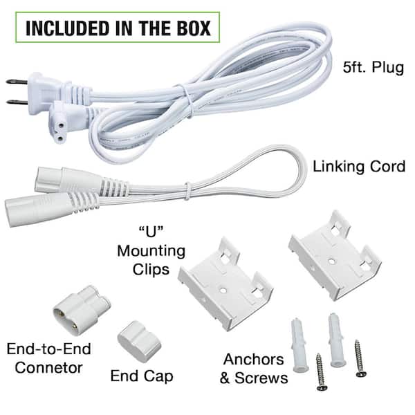 led under cabinet lighting plug in