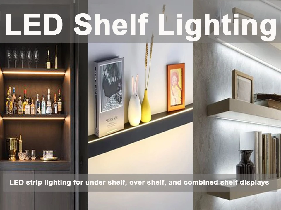 led strip shelf lighting