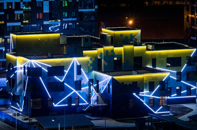 outdoor wall wash lighting