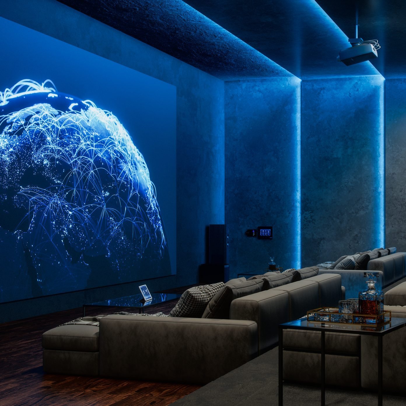 home theater lighting ideas