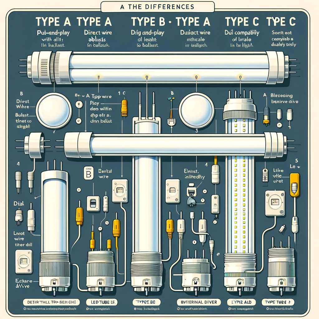 type a vs type b led tube