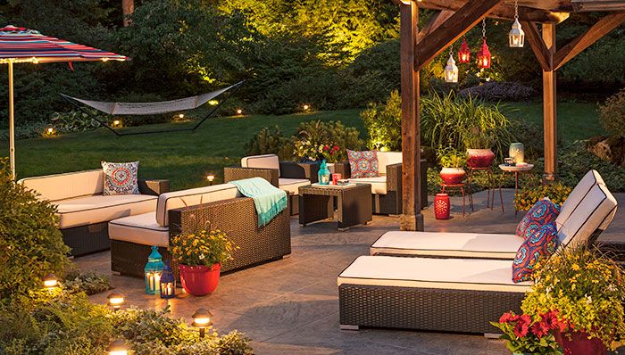 outdoor patio lighting ideas photos
