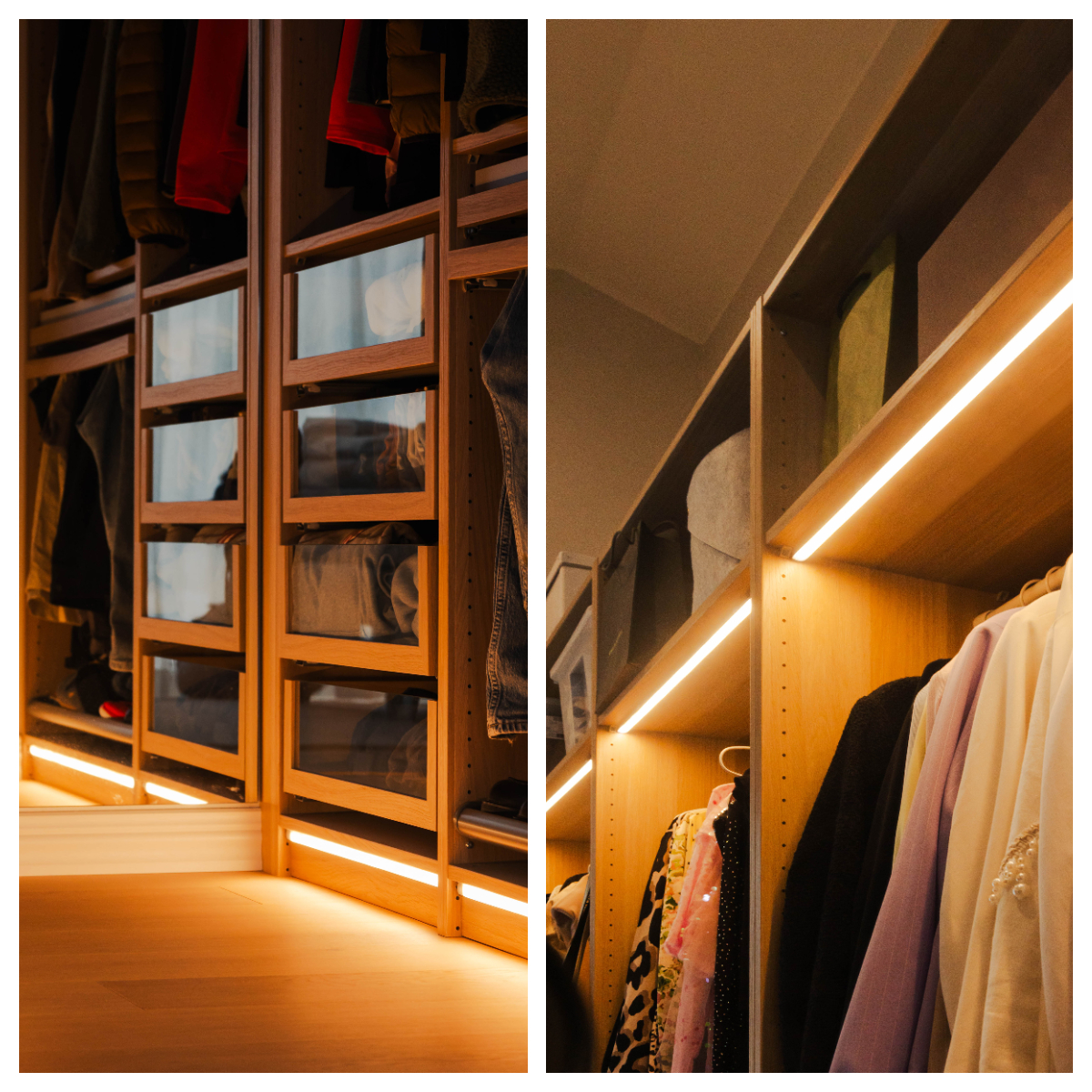 best lighting for walk in closet