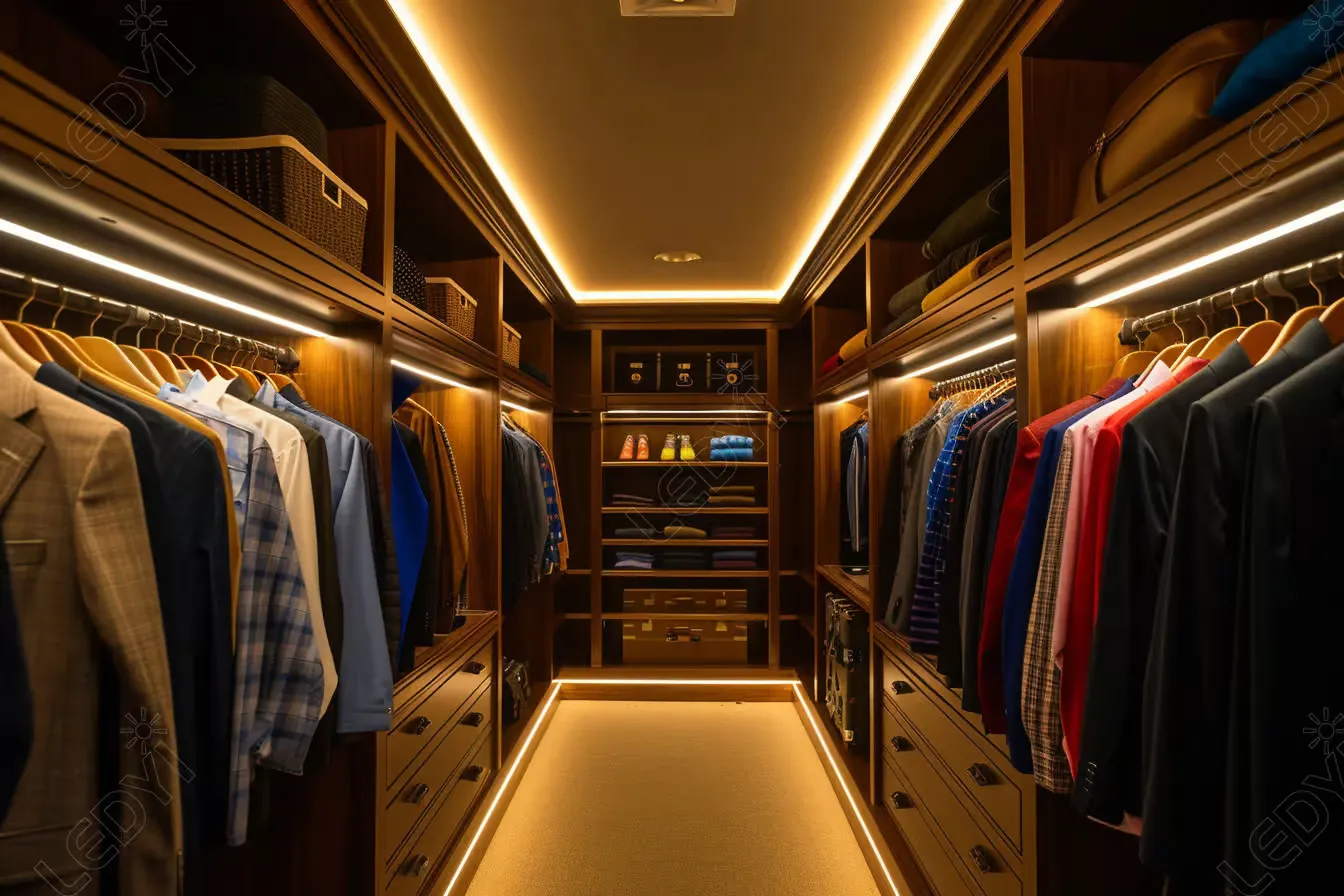 best lighting for walk in closet