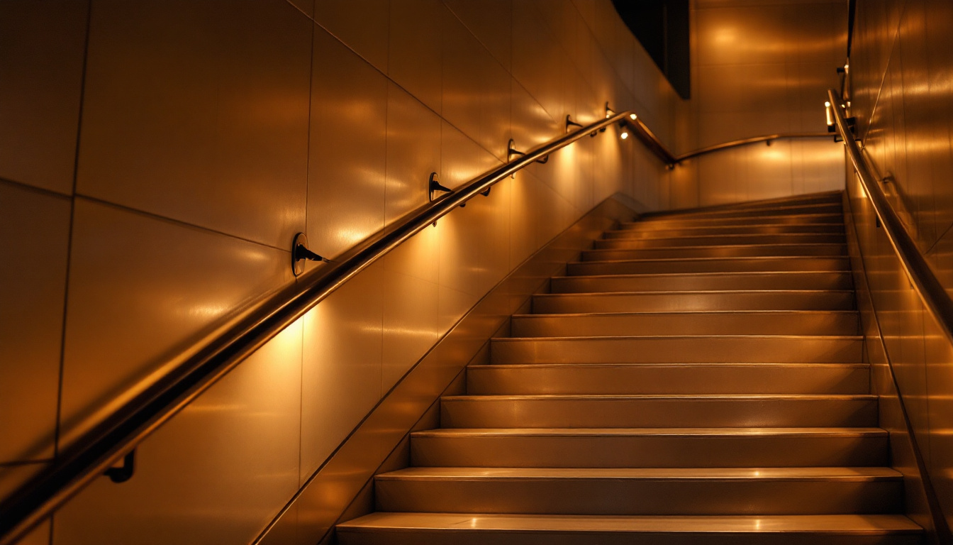 metal stairs light indoor led