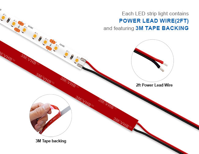 low brightness led strip red