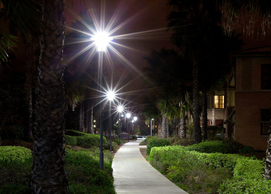led lights walkway