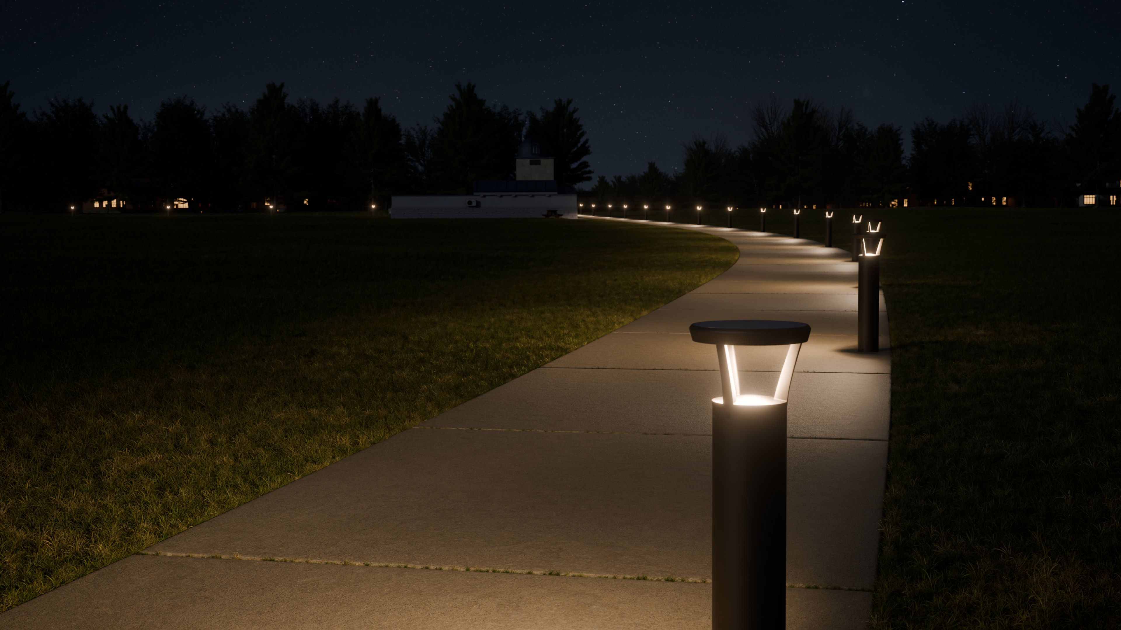 led lights walkway