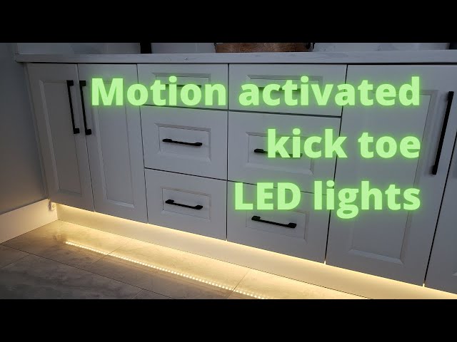 toe kick lighting motion sensor