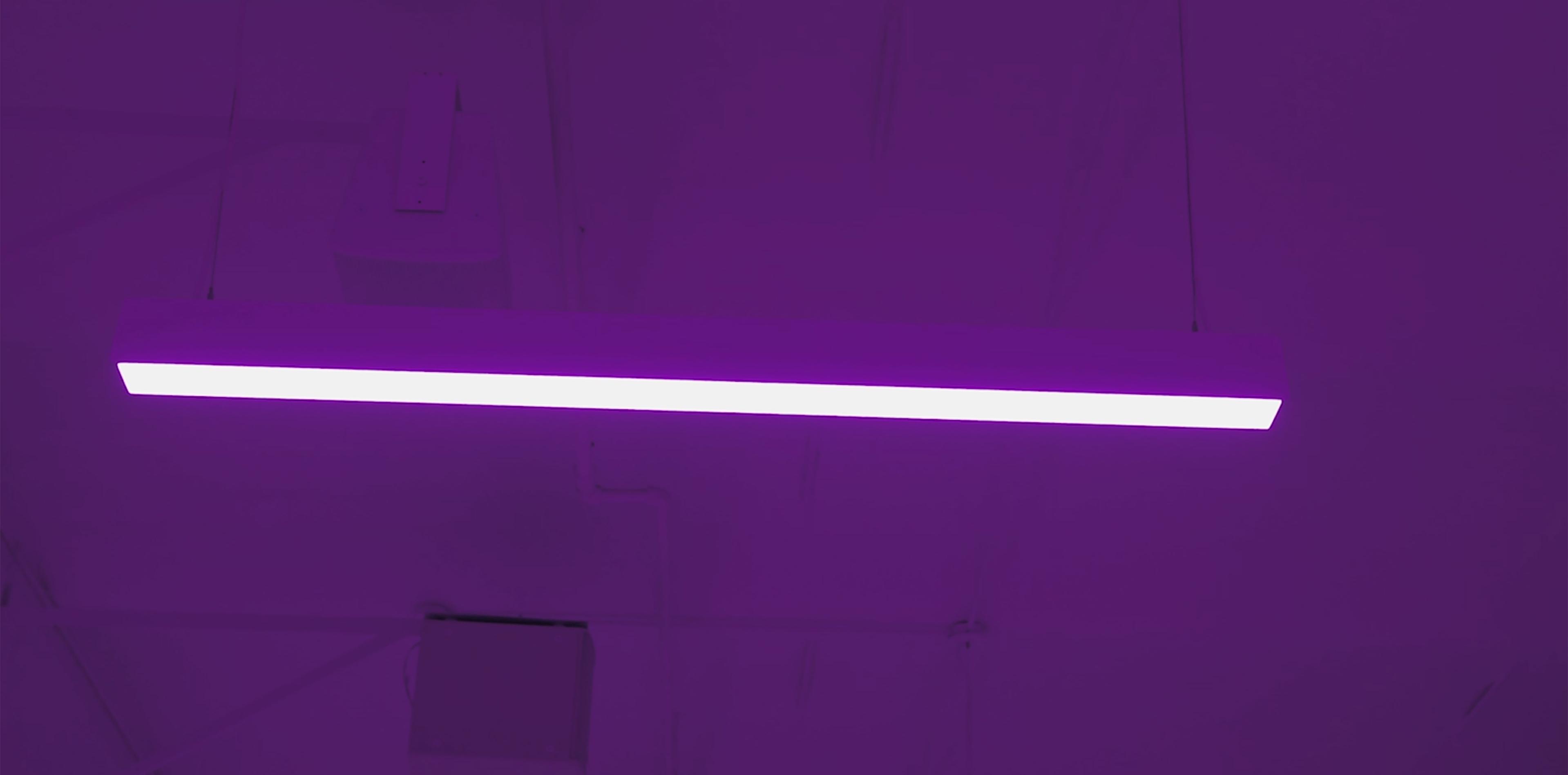 purple led lamp