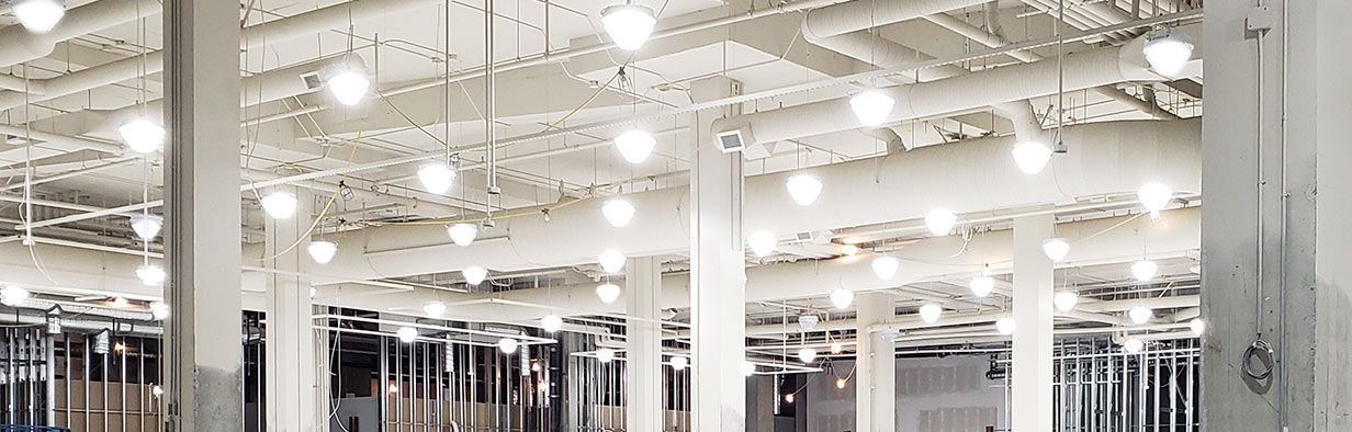 above shower lighting